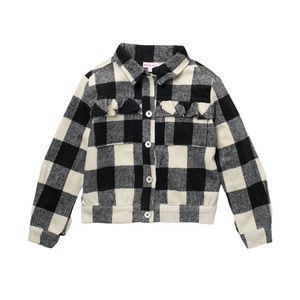 Plaid Print Long Sleeve Jacket